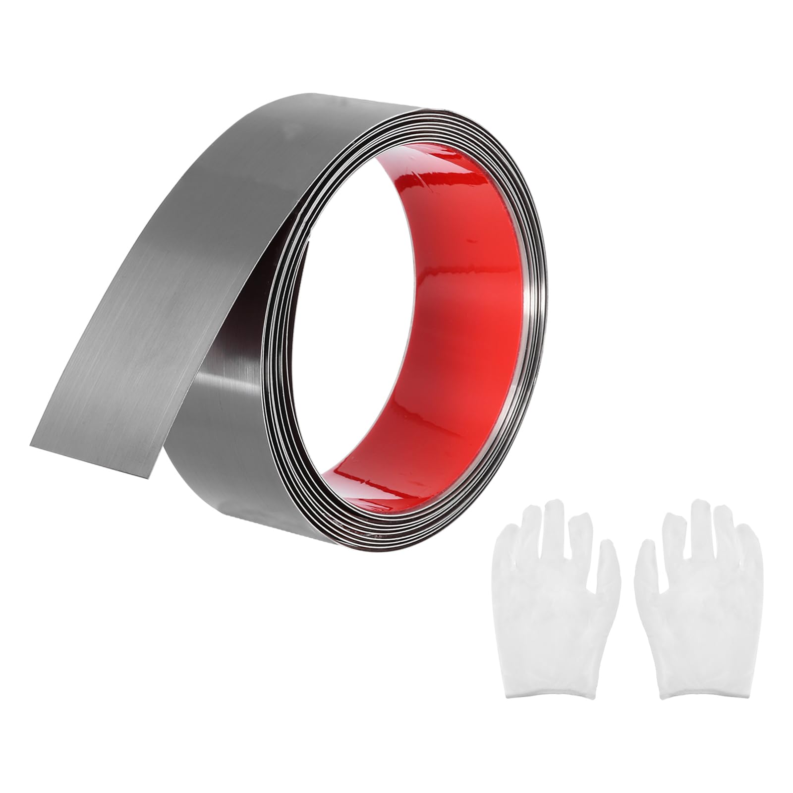 Moulage autocollante en acier inoxydable noir brossé de 4 cm pour protéger vos murs