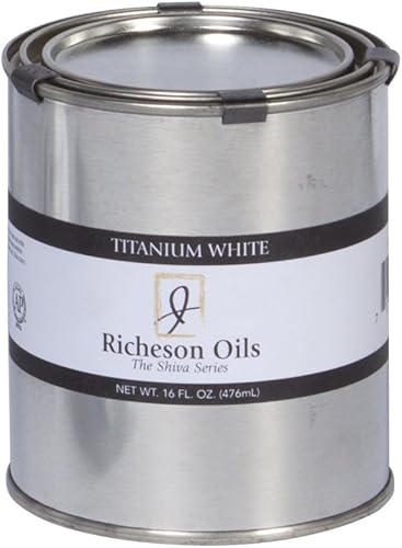 Jack Richeson 120065 - Colores al óleo artísticos de 16 onzas, titanio y zinc blanco