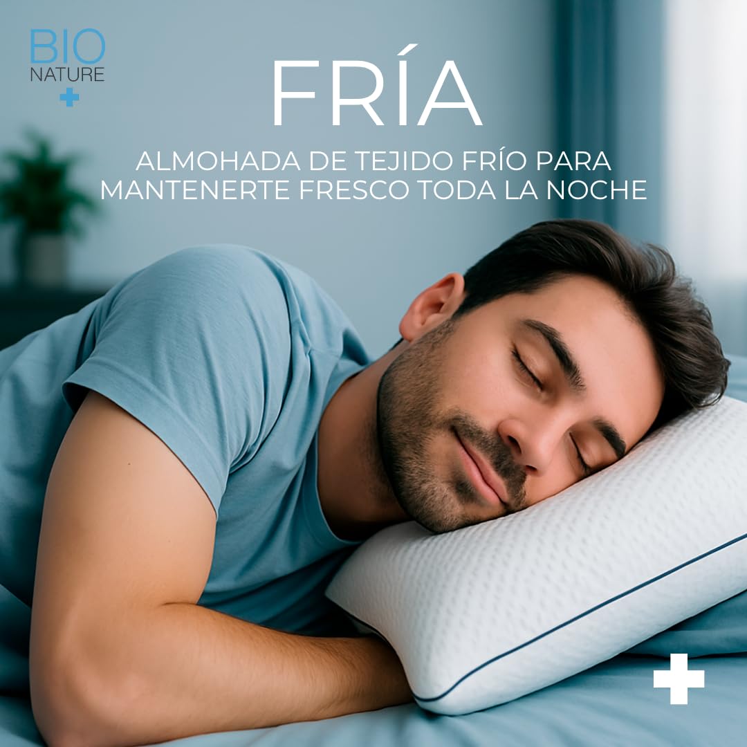 SE ACABÓ EL Calor!! Almohada Viscoelástica de Tejido Frío