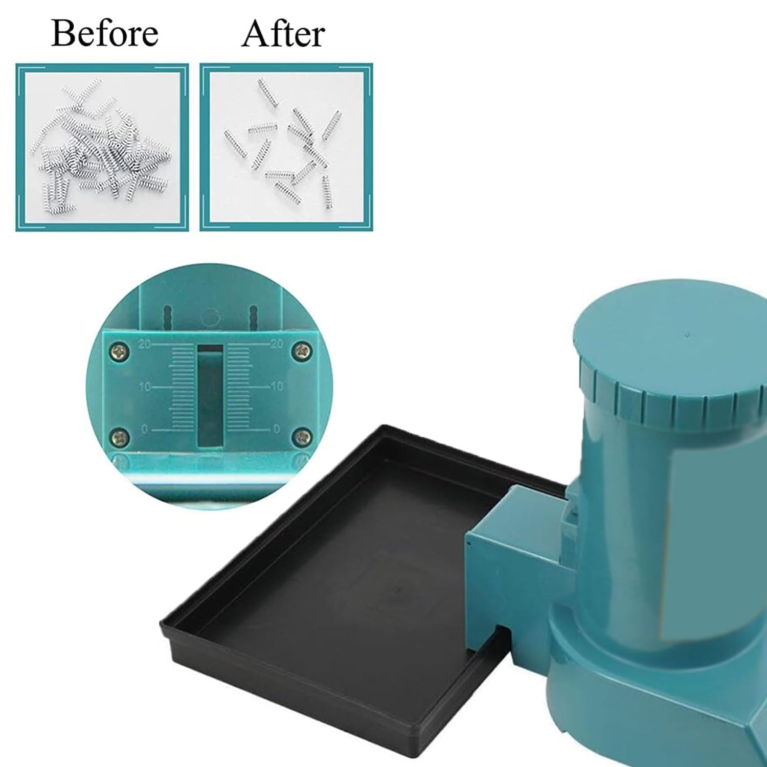 Herramienta separadora automática de resortes, máquina pequeña de 40 W para romper resortes enredados, funciona con diámetro exterior de 2 a 15 mm y diámetro de alambre de 0,2 a 2 mm