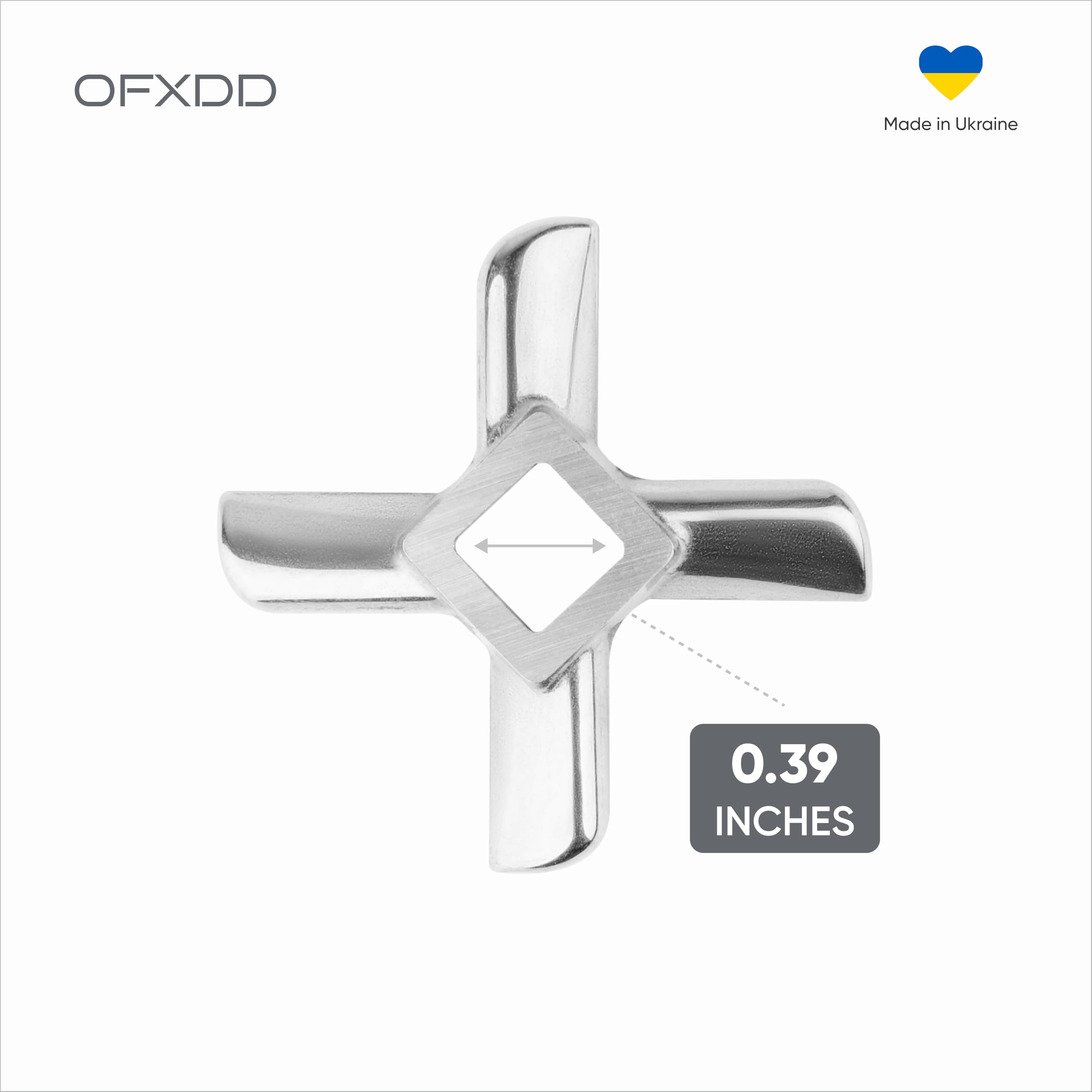 Cuchillas para amoladora de carne, 3 unidades, tamaño #8, accesorios de repuesto para amoladoras, cuchillas universales de acero inoxidable para amoladoras eléctricas