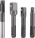 4 pcs SDS Plus Ensemble d'adaptateurs pour socket, 1/4" de jarret à 1/4 " 3/8" 1/2" d'extension de prise d'impact carré