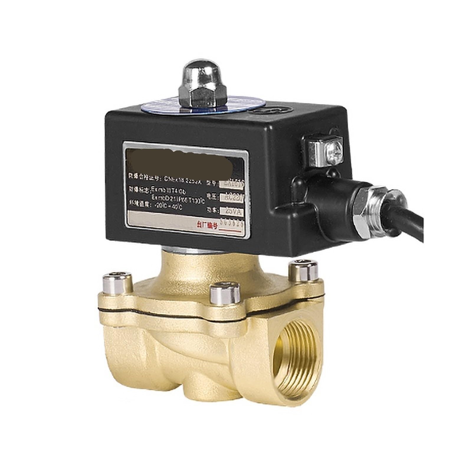 Électrovanne laiton 3/4" DN20 évite fuite eau coupure automatique 240VAC