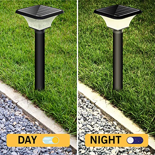 Image of Epyz Solar Gate Pillar Light Outdoor Graden with Long Pole Square Shape with 152 LEDs,12,000mah Battery, 3 Type of Lights, Application for Fence, Garden, Wall, Outdoor [ Pack of 2,Multicolour ]