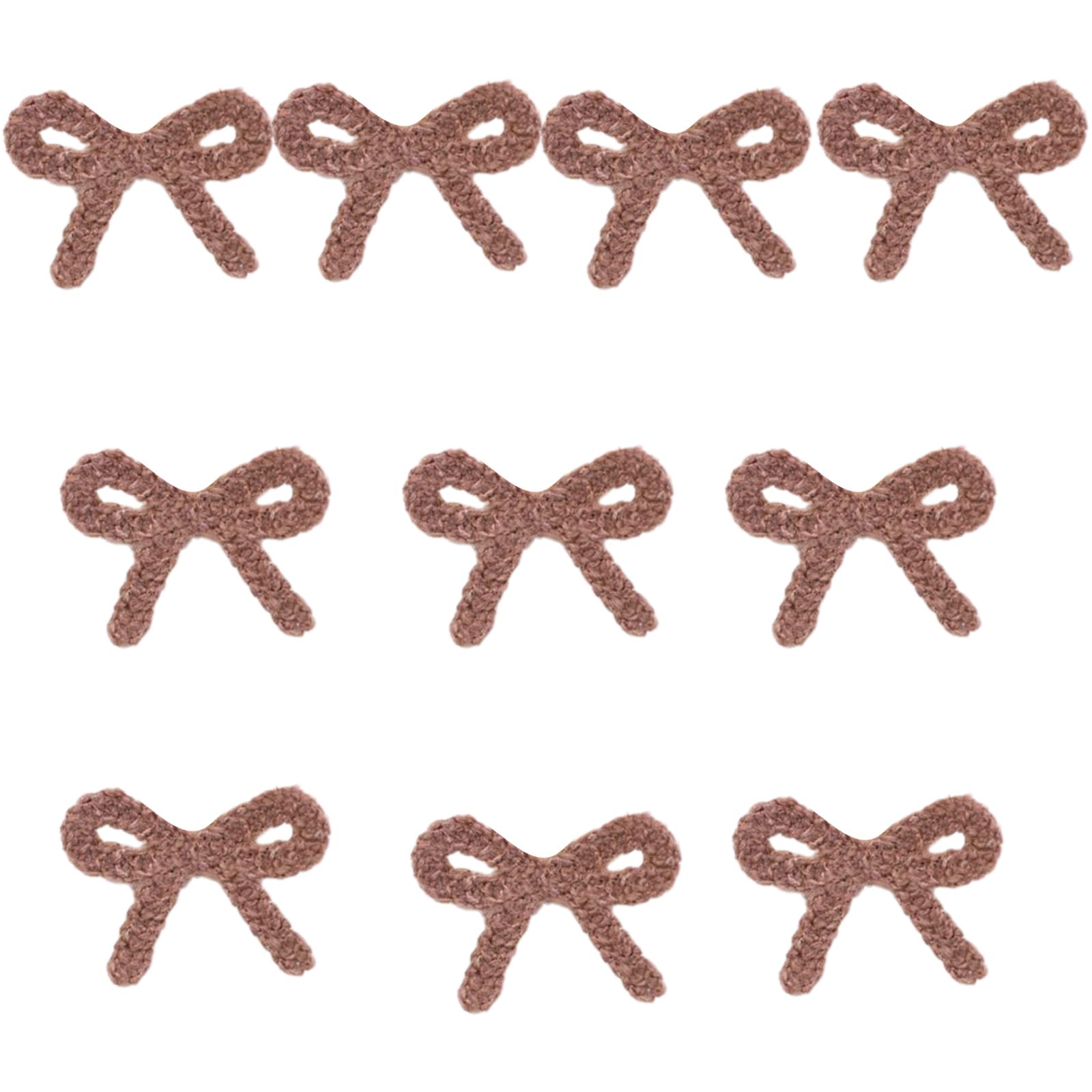 Xjdzineq 10Pcs Bowknot Sew on Patches Embroidered Bowknot Sew on Yarn Patches Applique for Kids Clothing Jackets Jeans Bags Lace Applique