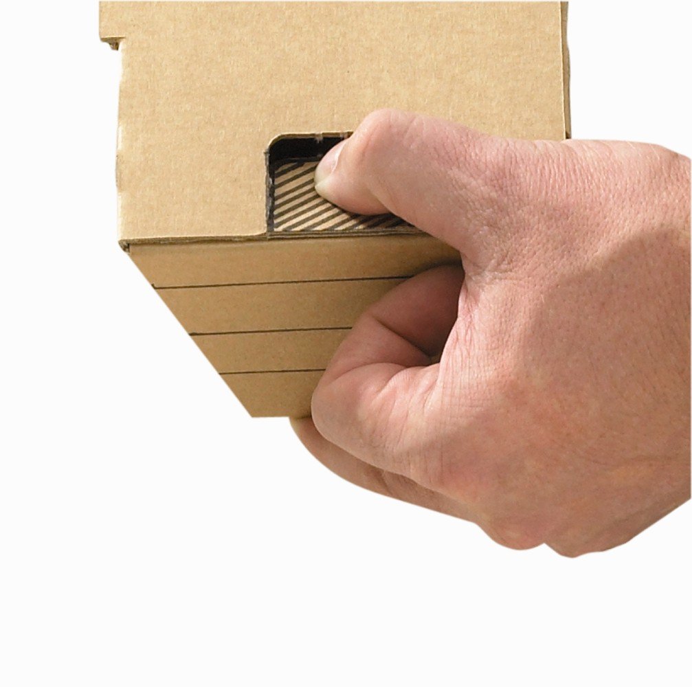 Trapez-Versandverpackung Premium Extra PP T00.05 aus doppelter Wellpappe, DIN A1+, 705 x 105/55 x 75 mm, 20-er Pack, braun
