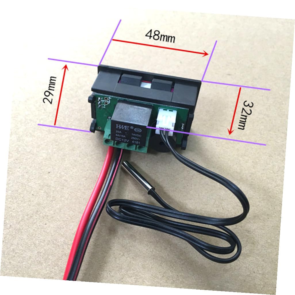 Cabilock Termostato Digitale 3 Pz Termostato Display Digitale Interruttore Cronotermostato