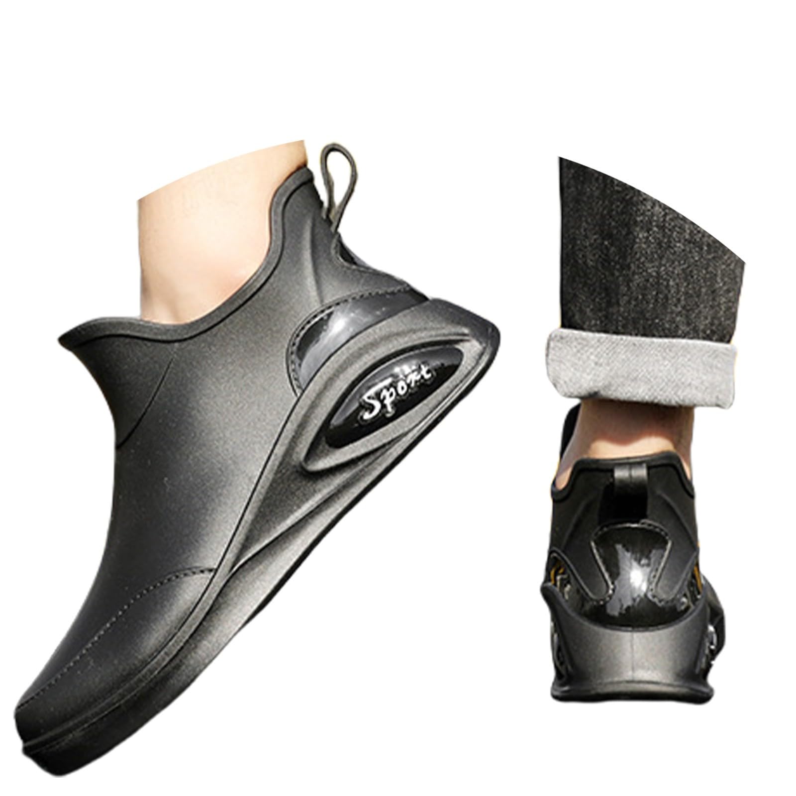 Botas de goma para mujer, botas de lluvia, impermeables, botines de jardín, botas de lluvia, botas de lluvia, botas de goma antideslizantes, botas de goma