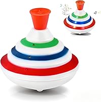 Vista 1 de STOBOK Spinning Top Toy with LED and Music Peg-top Hand Spinner Gyro Toy Gift for Kids
