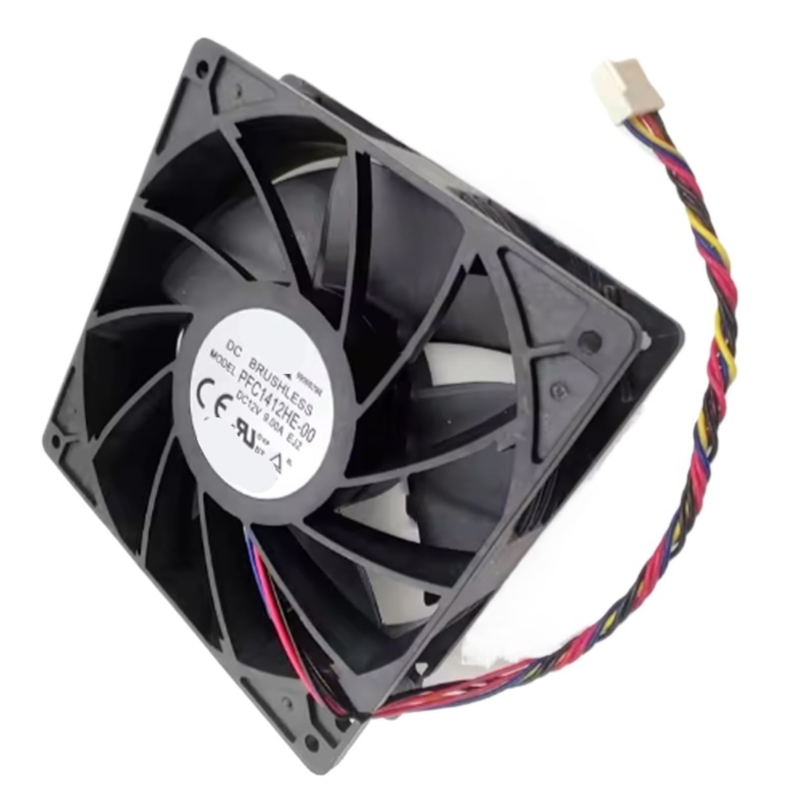 KNIUWMBMH PFC1412HE-00 12v 9.00A 140x140x38mm 14038 108W 14CM 380CFM E10 Server Fan(3wire with deteciton)