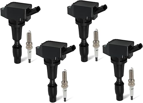 Miniatura 9 de Paquete de 6 bobinas de encendido UF617 y bujías de iridio compatibles con Infiniti EX37 FX37 G37 M37 Q50 3.7 3.7L V6 2008-2014 Reemplazar #