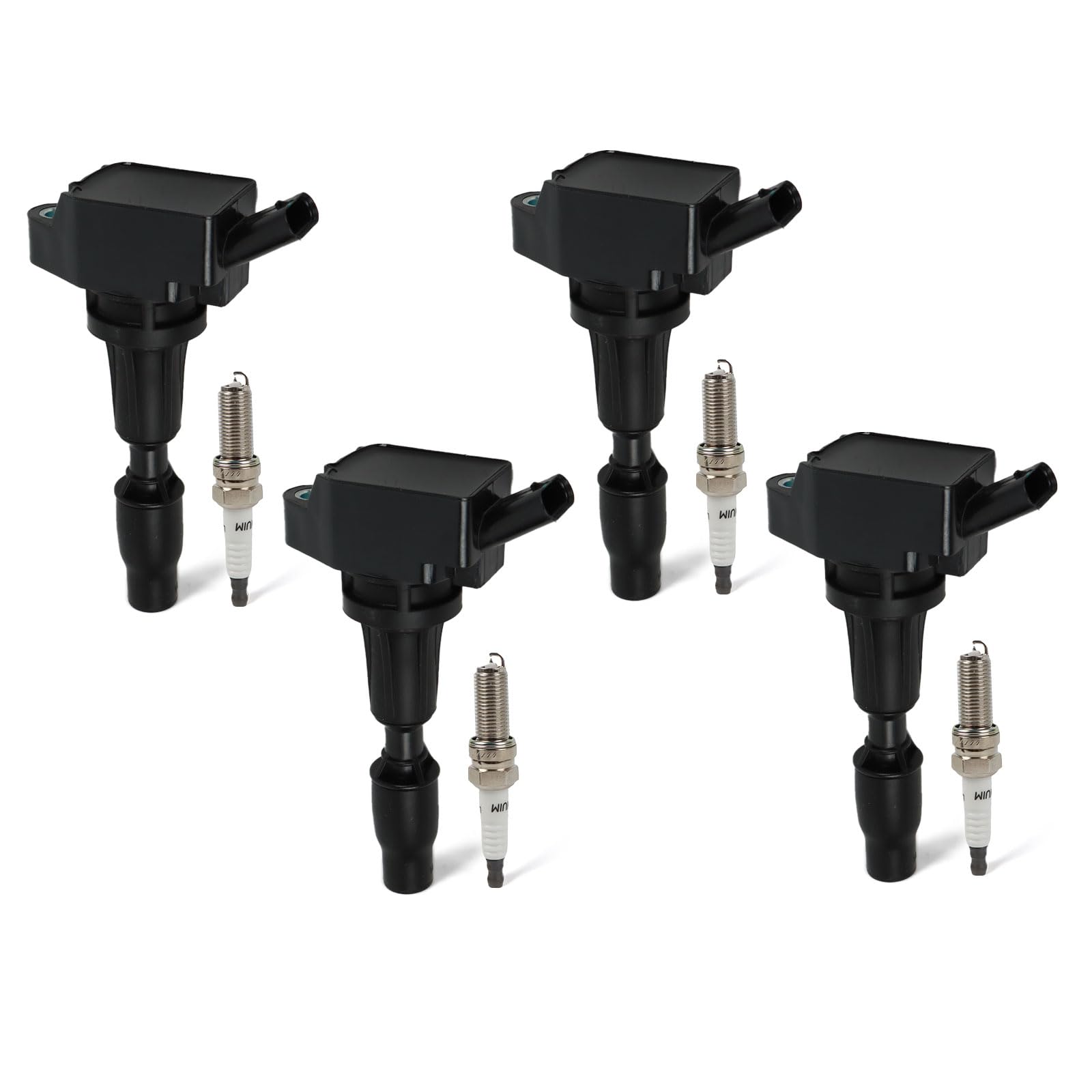 DEEGOOLY 4PCS UF-764 Ignition Coils Pack & Iridium Spark Plugs Compatible with Hyundai Santa Fe 2019-2020 L4 2.4L & Kia Optima 2016-2020 L4 2.4L &