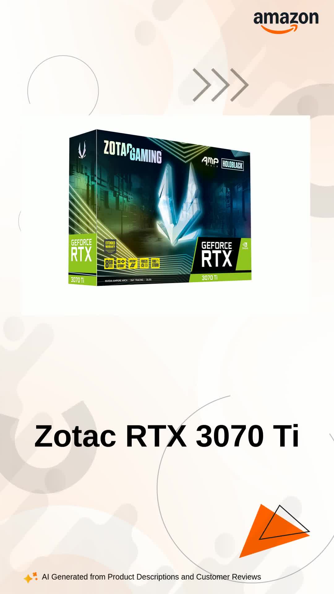 ZOTAGAMING GEFORCE RTX3070Ti 箱入り Amazon.in: Buy ZOTAC Gaming GeForce RTX 3070 Ti AMP Holo GDDR6X