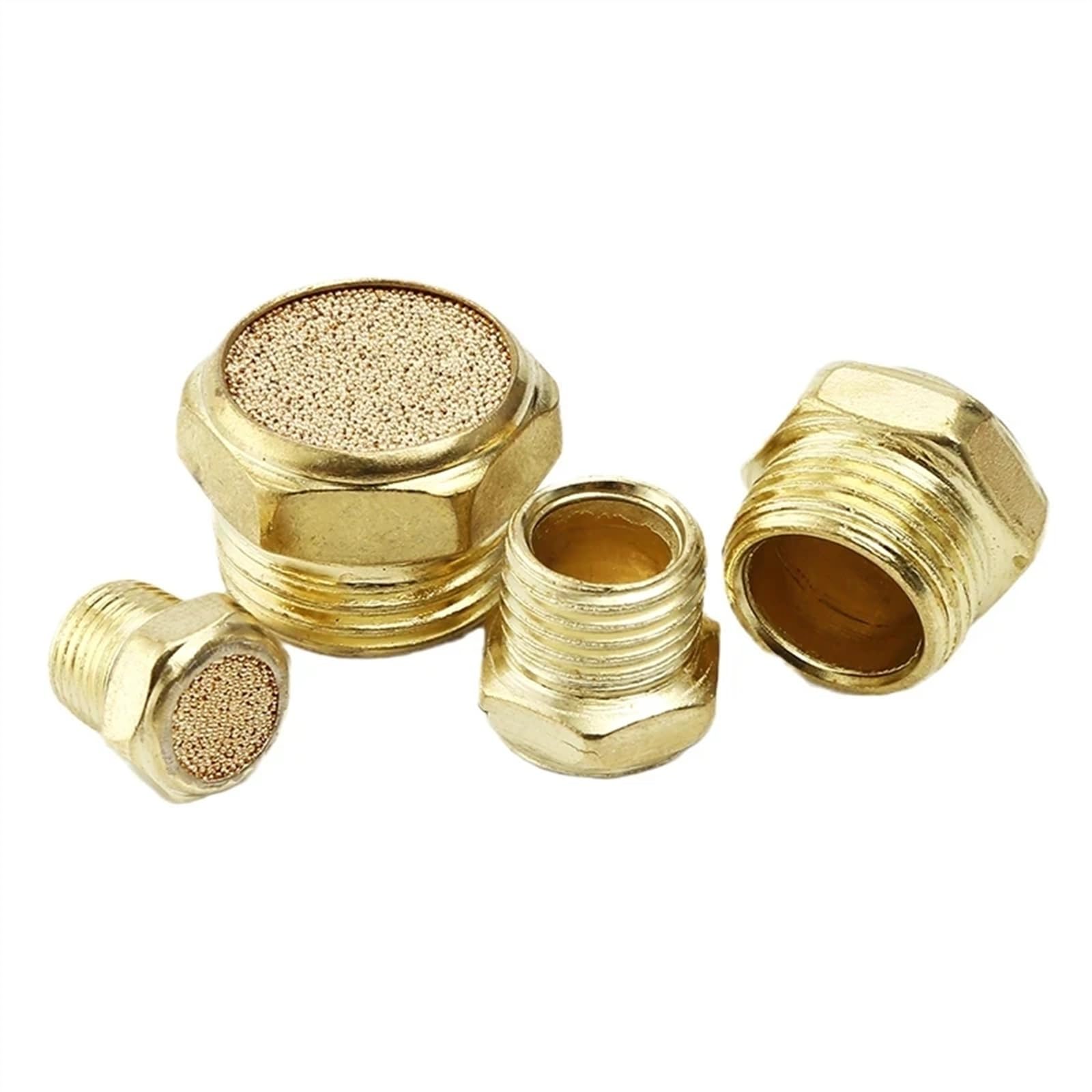 Silenziatori Pneumatici, marmitte, silenziatori Filtro antirumore Silenziatore di Scarico Pneumatico(Flat,1/2")