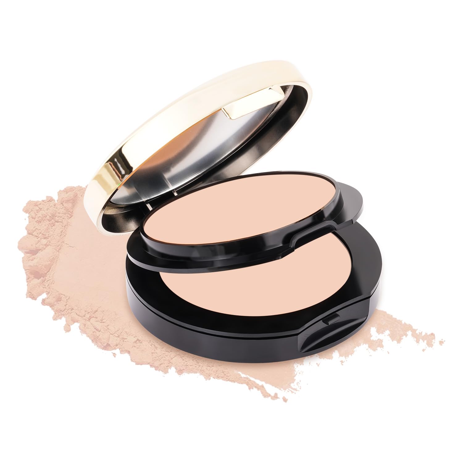 ME-ON 2-in-1 High Coverage Compact Powder for Women | Matte + Shimmer Finish | Lightweight & Breathable | Long-Lasting Oil Control | Travel-Friendly | For All Skin Types (N01-Ivory, 20 gm)-picture-20