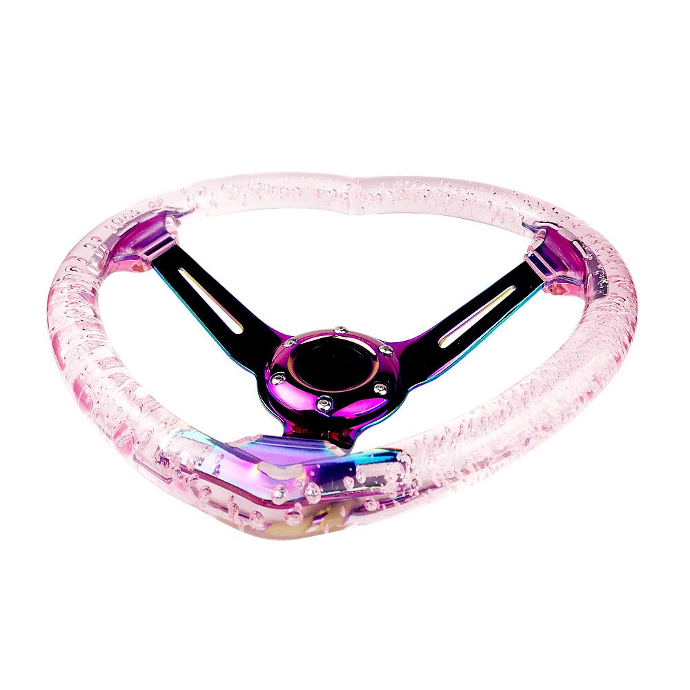 Amazon | idain ユニバーサルアクリルレーシングハンドルハート