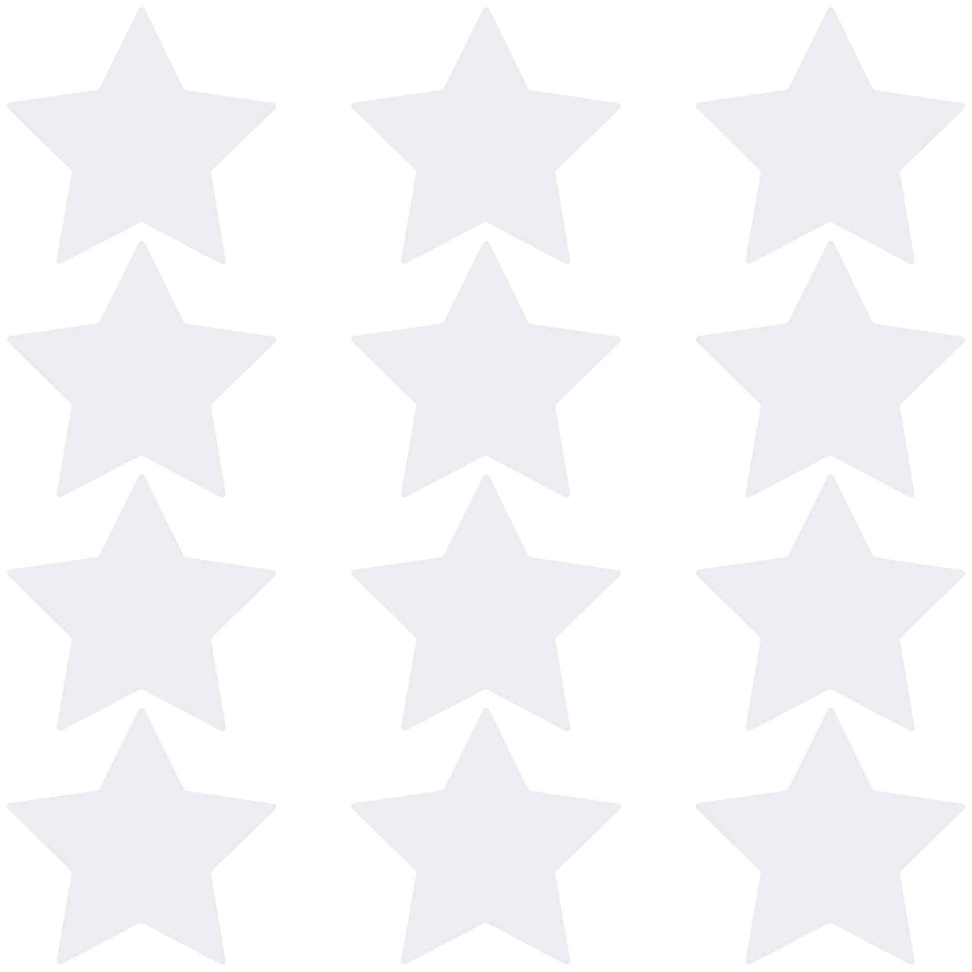 LiteMark Removable Matte Finish White 4 Inch Star Decal Stickers, for Floors, Ceilings, Walls, Laptops, and Smooth Surfaces, (Pack of 12 Stars)