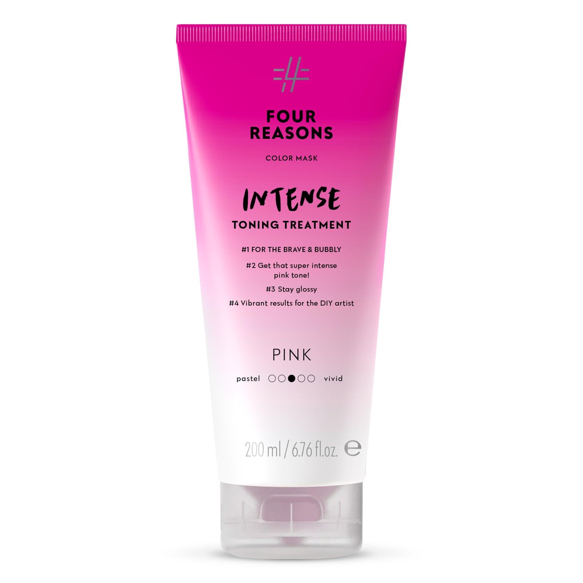 Color Mask INTENSE - Pink – (27 Colors) Intensive Toning Treatment - Color Depositing Conditioner – Semi Permanent Hair Dye for Lightened and Colored Hair– 100% Vegan, 6.76 fl oz
