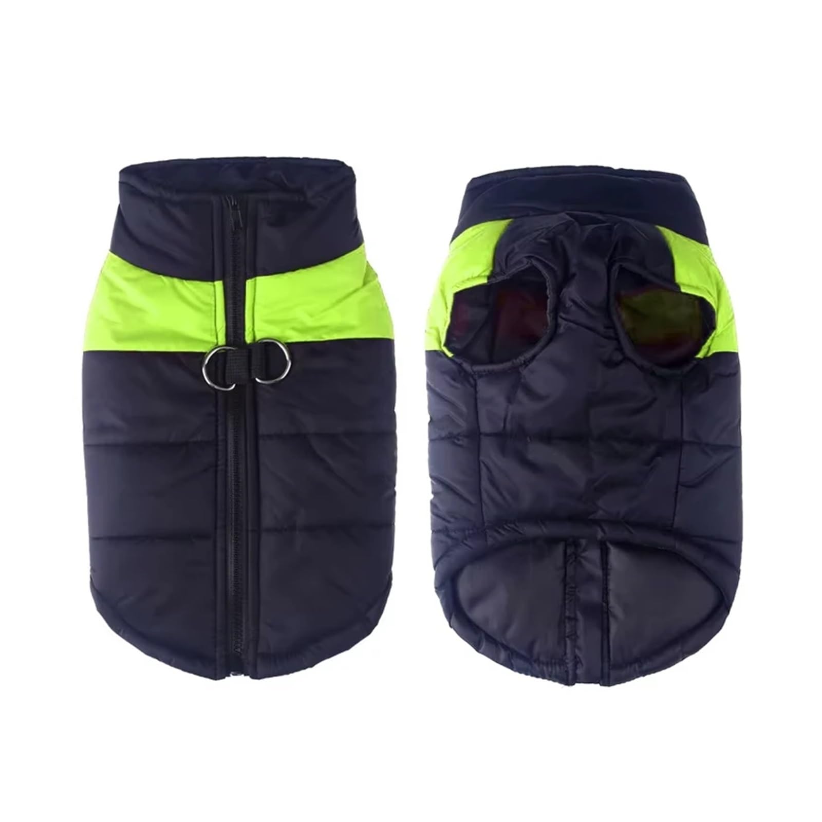 Manteau d'hiver imperméable et chaud pour toutes les saisons, gilet réversible pour chiens de petite, moyenne et grande taille, y compris Golden Retriever, vêtement d'hiver pour chiot (vert, 4XL)