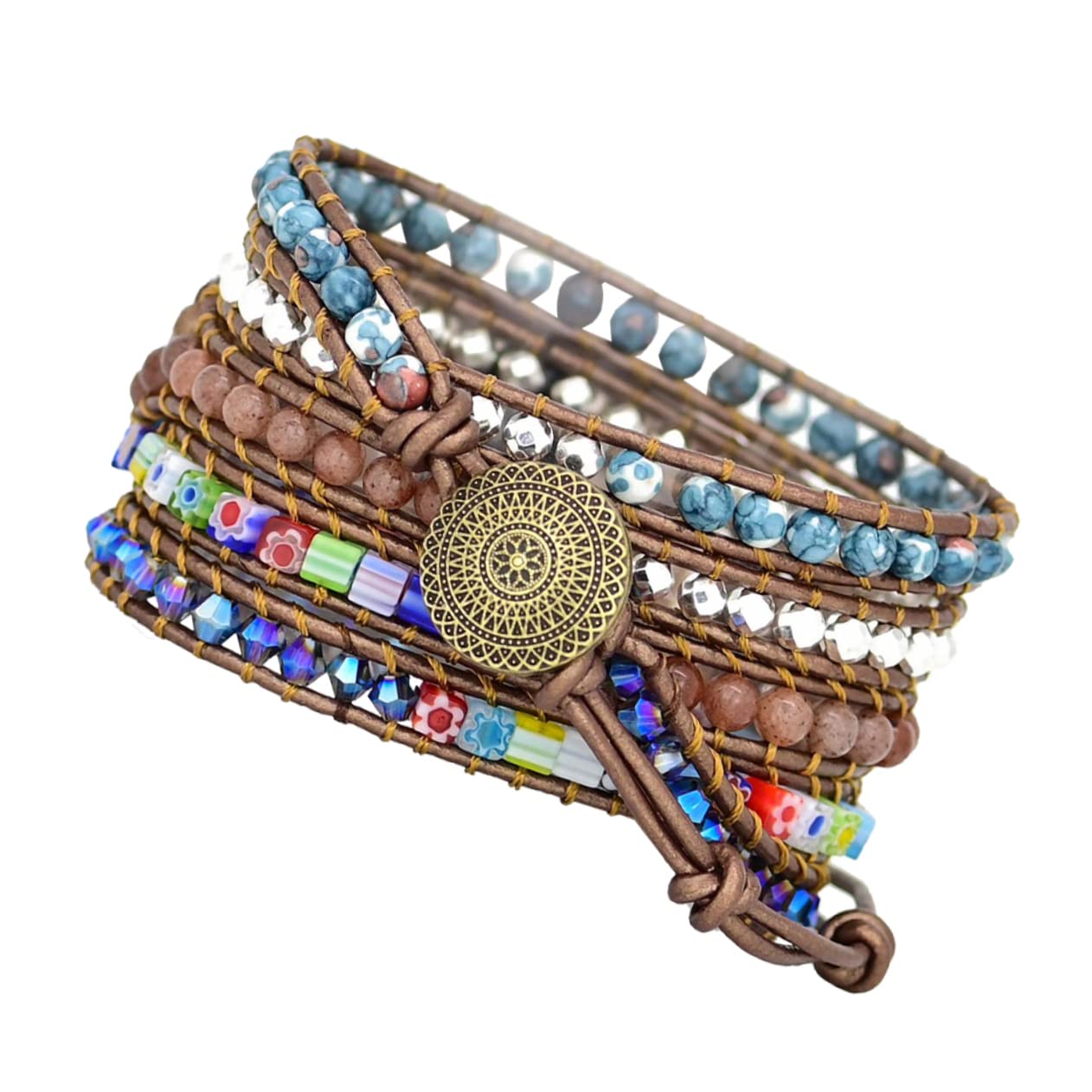 Correa tejida mu帽equeras relojes moda mujer pulsera cuentas bandas trenzadas hechas a mano 8