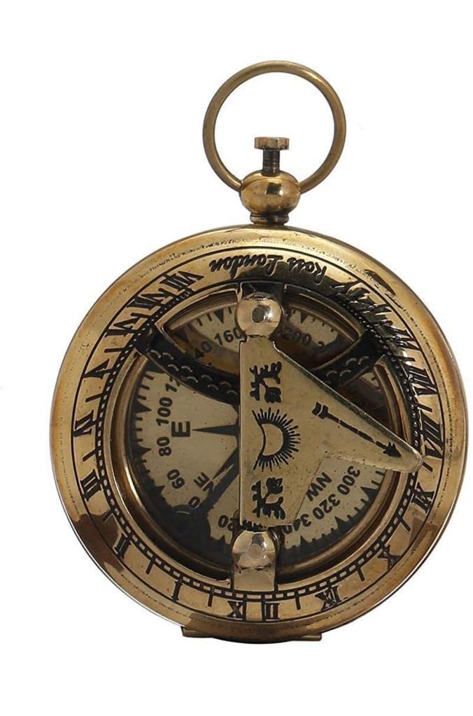 Antique Brass Compass Golden Compass Vintage Look Sundial Compass Nautical Navigation Marine Maritime Magnetic Compass Collectible Gift Item By SIAN1. (B09J2PGGNF) Amazon Price History, Amazon Price Tracker