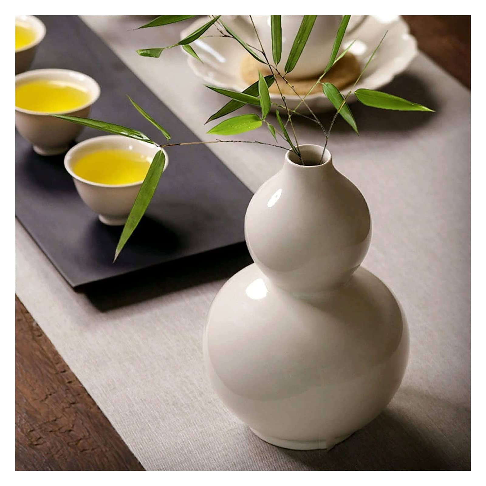 Amazon.co.jp: 風水瓢箪像、幸運の贈り物 花瓶セラミック花瓶 7.3