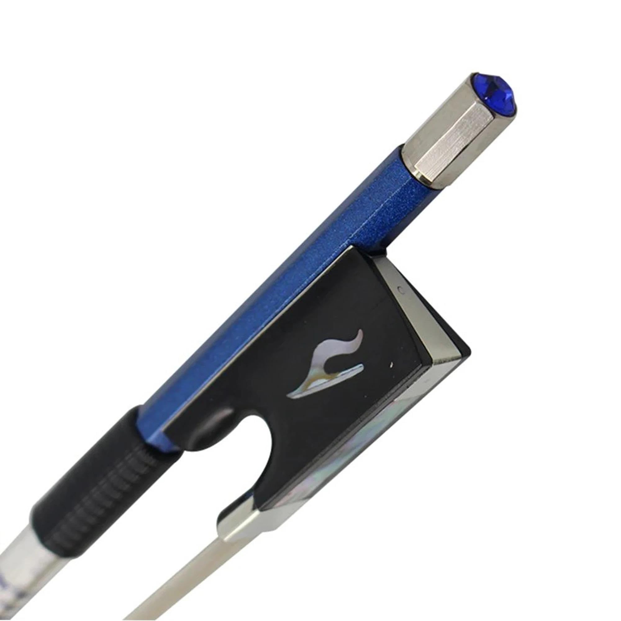 Archet De Violon Pour Pratique Archet Professionnel Pour Violon 4/4 Incrustations En Fibre De Carbone Et Ébène Coloré