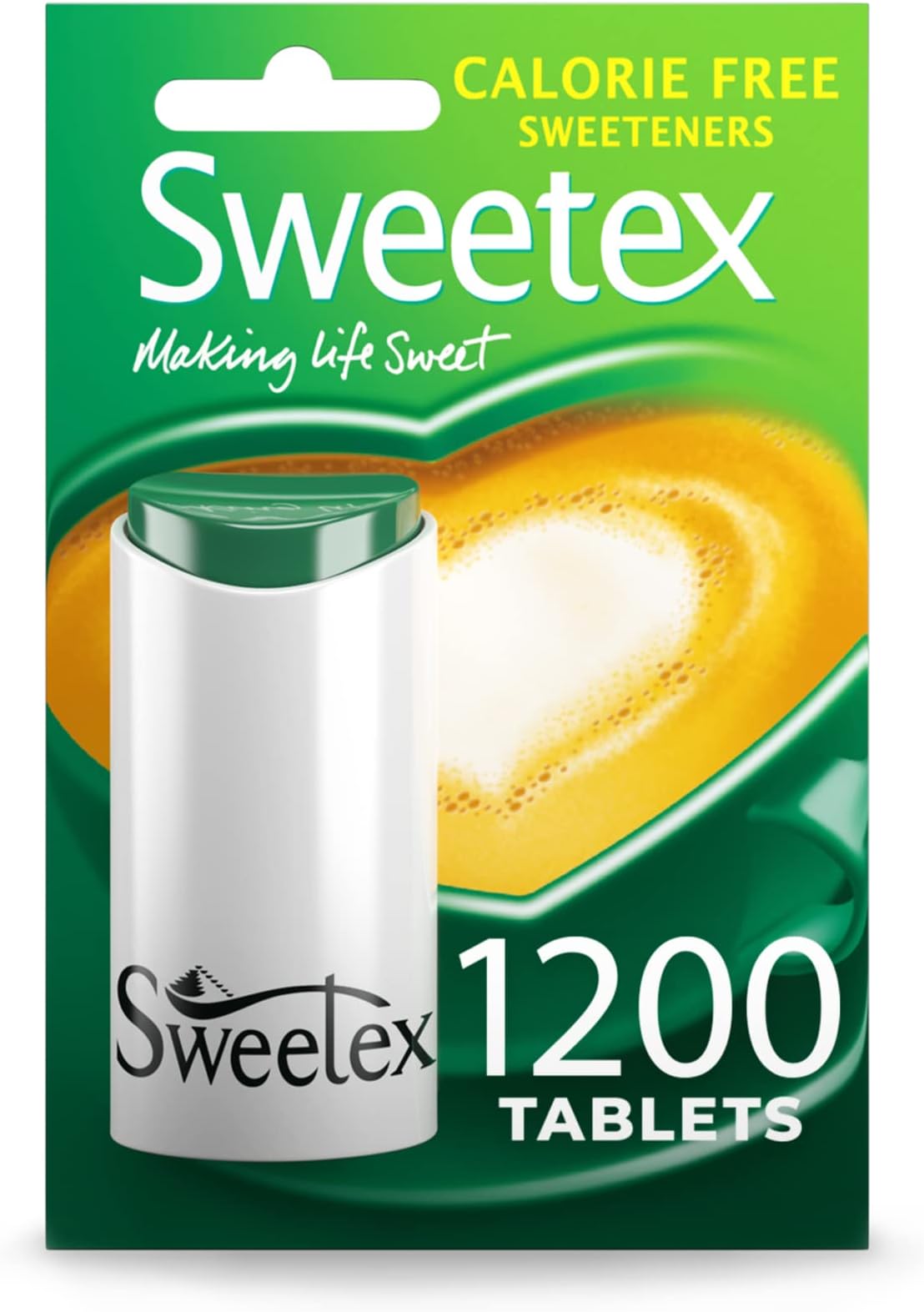 Zero Calorie Sweetener Tablets, 1200 Count, Sugar-Free Artificial Substitute, Ideal For Weight Control And Slimming, Perfect Baking Supplies