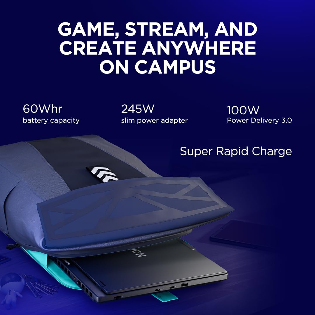 Lenovo Legion 5 Gaming Laptop - Display OLED WQXGA 15" 165Hz, Nvidia GeForce RTX 5070 8GB, Intel Core i7-13650HX, RAM 32GB, SSD 1T, Windows 11 Home, RGB Keyboard - Eclipse Black — view 9
