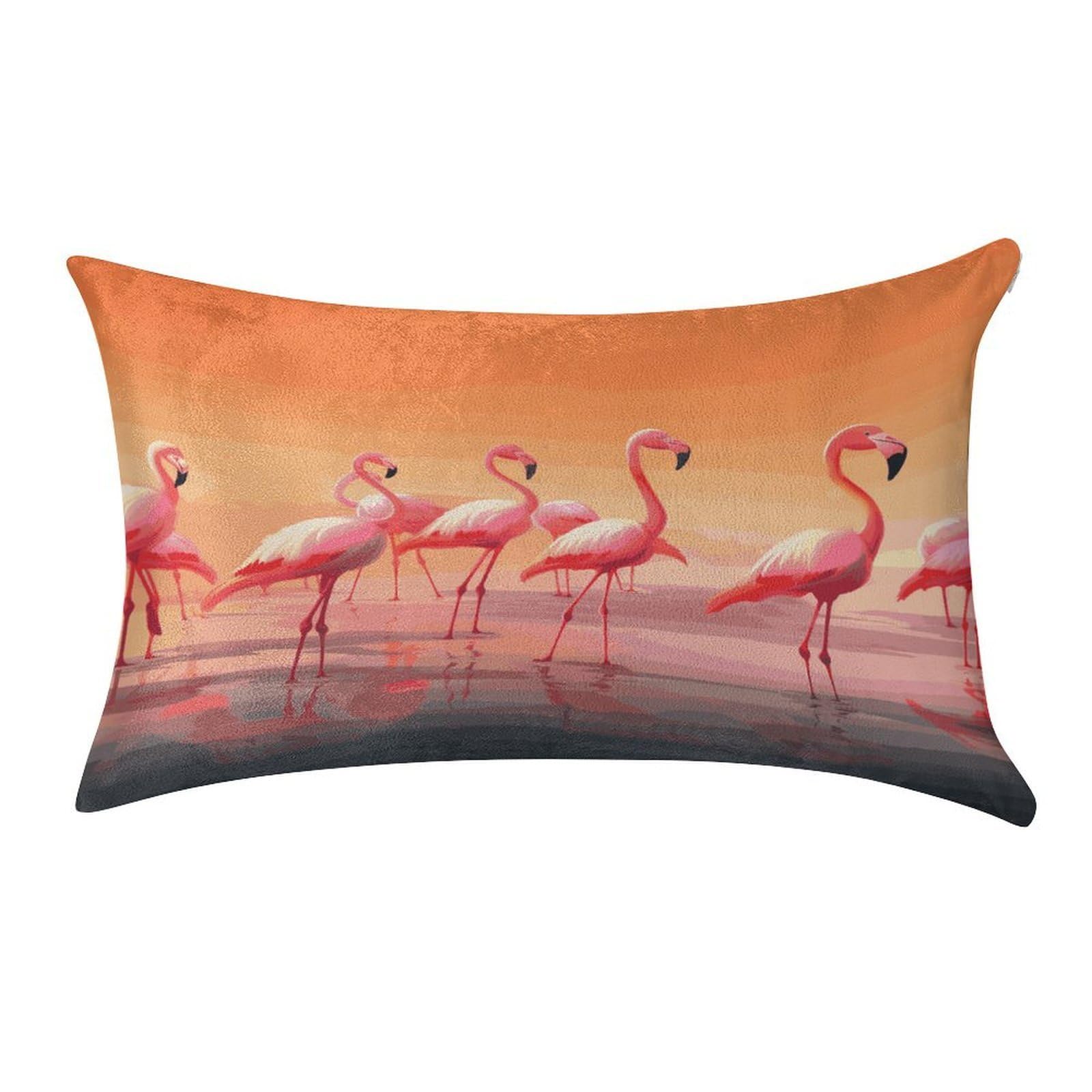 Btcowzrv Style A Flock Of Flamingos Pillow Cover Pillow Case Pillowcase