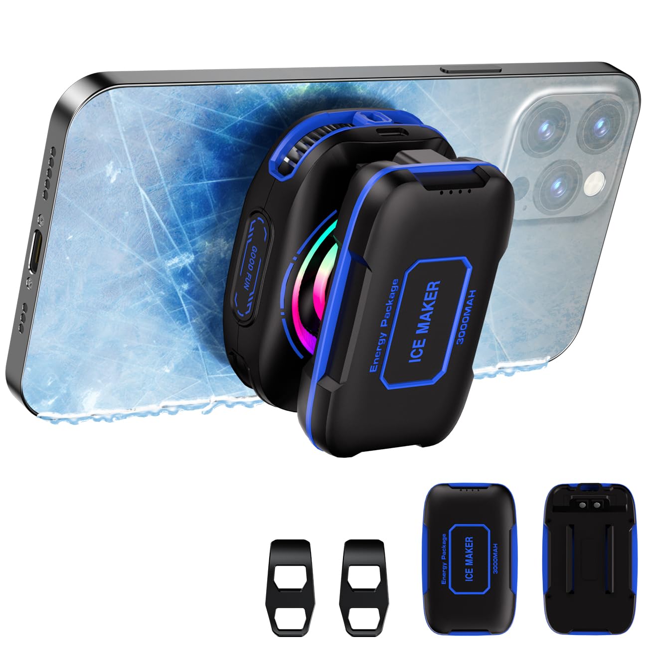 Handy-Kühler für Spiele, wiederaufladbarer Akku, magnetisch, tragbar, Heizkörper für Mobiltelefone, lustiger Kühler für iPhone Series, iPad Pro, TikTok Live