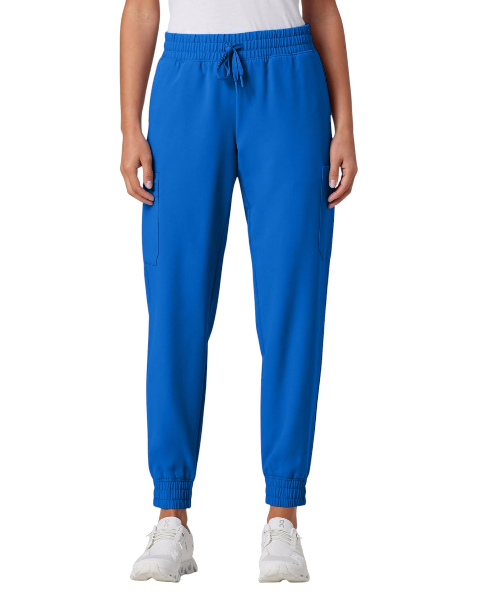 Jaanuu Neo Women's 7-Pocket Classic Mid-Rise Scrub Jogger - Royal Blue M