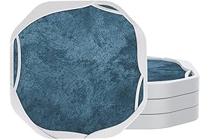 Absorbent Drink Coasters for Home Office Curved Desk Mat