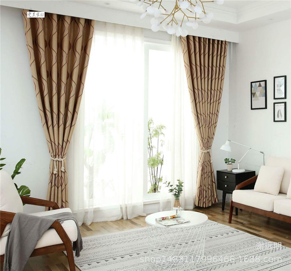 DOUBLE CURTAIN ダブルカーテン 100x178cm Amazon｜Window Drapes Cation Double Eight Monochrome Jacquard