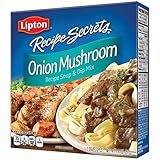 Lipton Recipe Secrets Soup and Dip Mix, Onion Mushroom 1.8 oz, Pack of 12
