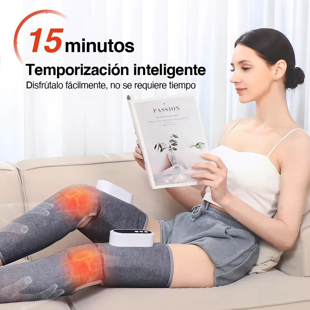 Presoterapia Masajeador de Piernas para Drenaje Linfático - Masaje de Patillas para Casa