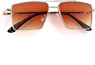 EYELAND Retro Aviator Sunglasses |Premium Glass Lens Flat Metal Sun Glasses Anti Glare & UV 400 filtering Goggles Frame Me... Price In India