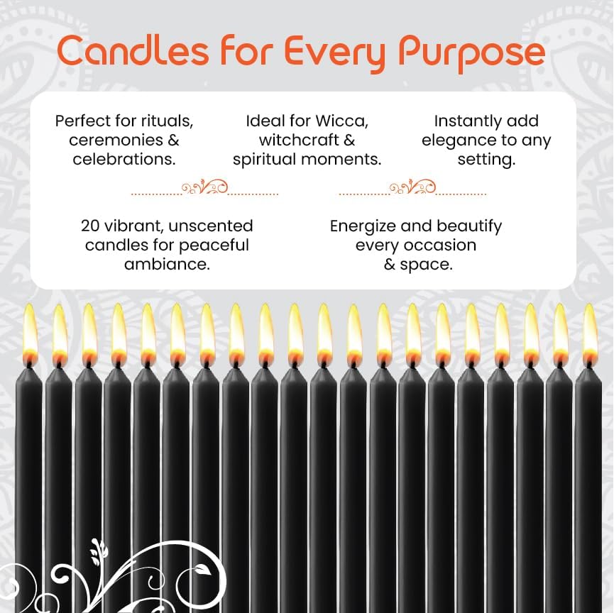 Miniatura 5 de Juego de 20 velas cónicas de color sólido, velas de cera de parafina sin goteo de 4 pulgadas con mecha de algodón, ideal para bodas, shabat,