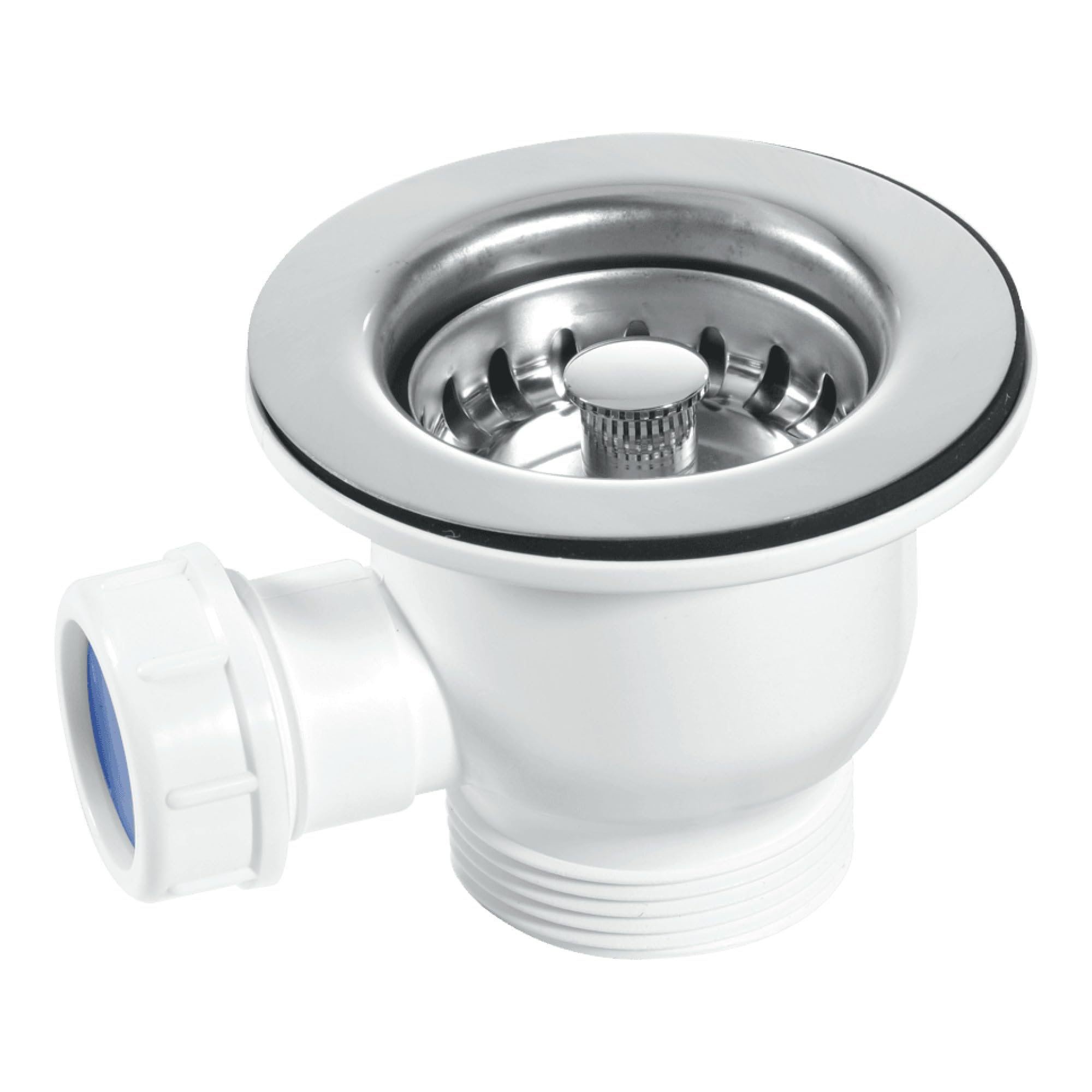 McAlpine 1.5" Basket Strainer Waste - White