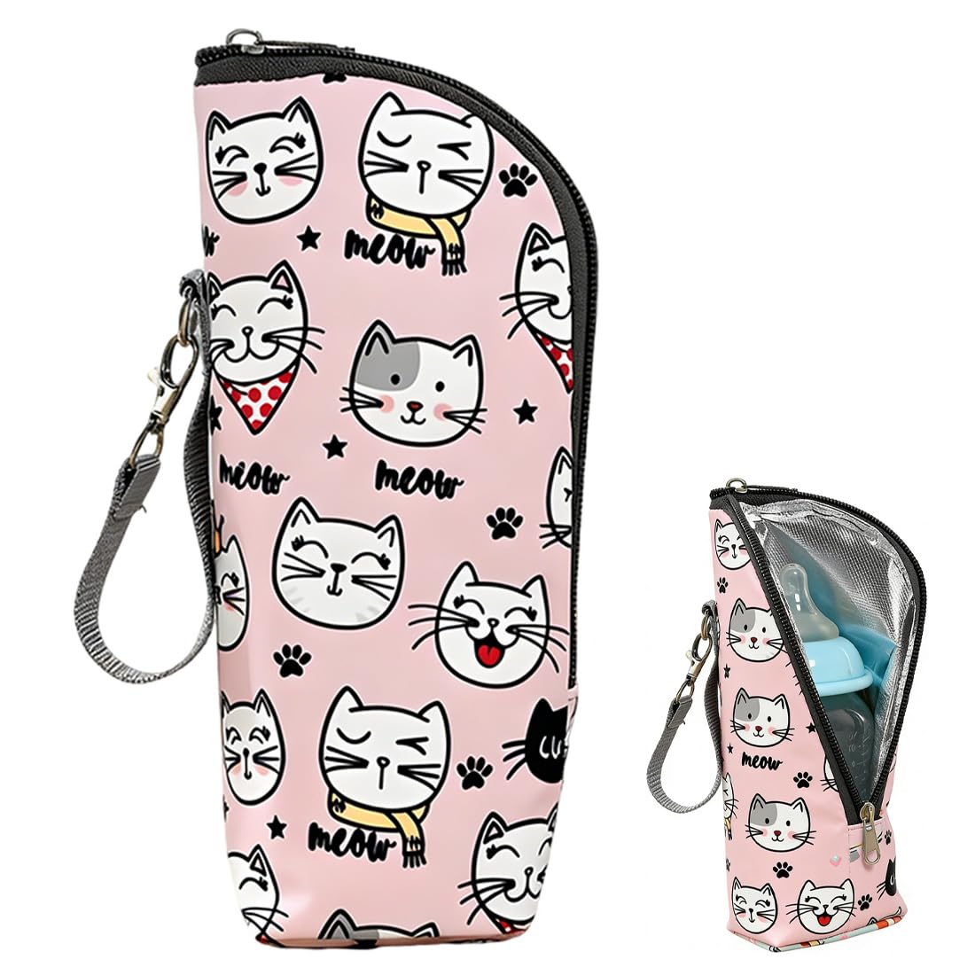1 Pezzo Porta Biberon Termico Borsa Termica per Biberon - Porta Biberon Portatile con Strato Isolante - Per Scorta Latte, Acqua e Viaggi