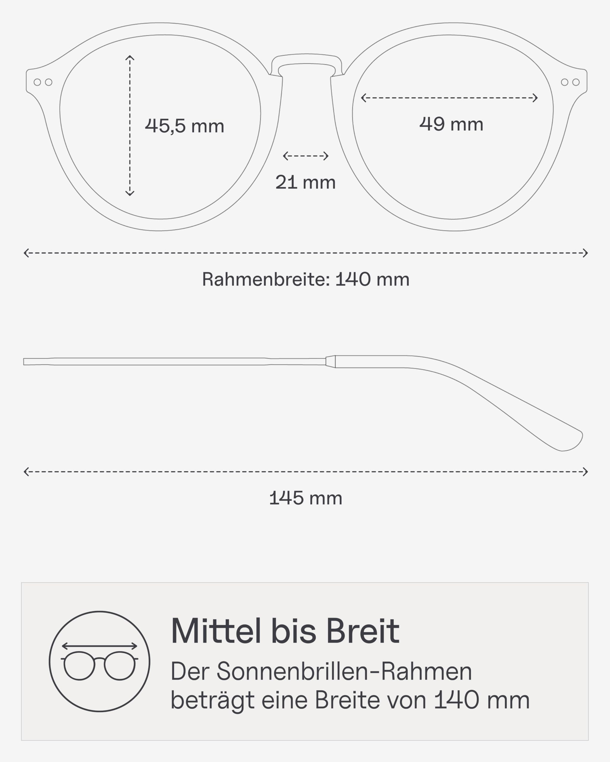 Kapten & Son Sonnenbrille Maui | Sonnenbrille Damen & Herren mit Sonnen- und UV-Schutz| Stylische, runde Sonnenbrille | Unisex Sunglasses
