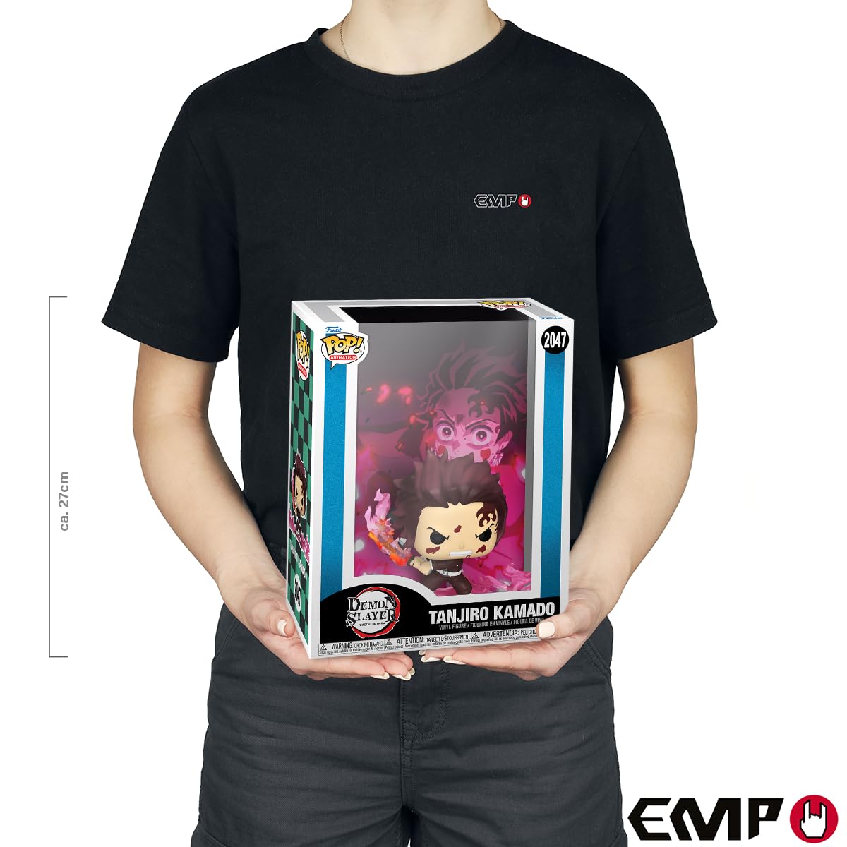 Funko POP! Game Cover: Demon Slayer - Tanjiro | Offizielles Anime Merch - Vinyl Sammelfigur als Regal Deko - Geschenkidee zum Geburtstag für Fans und Sammler