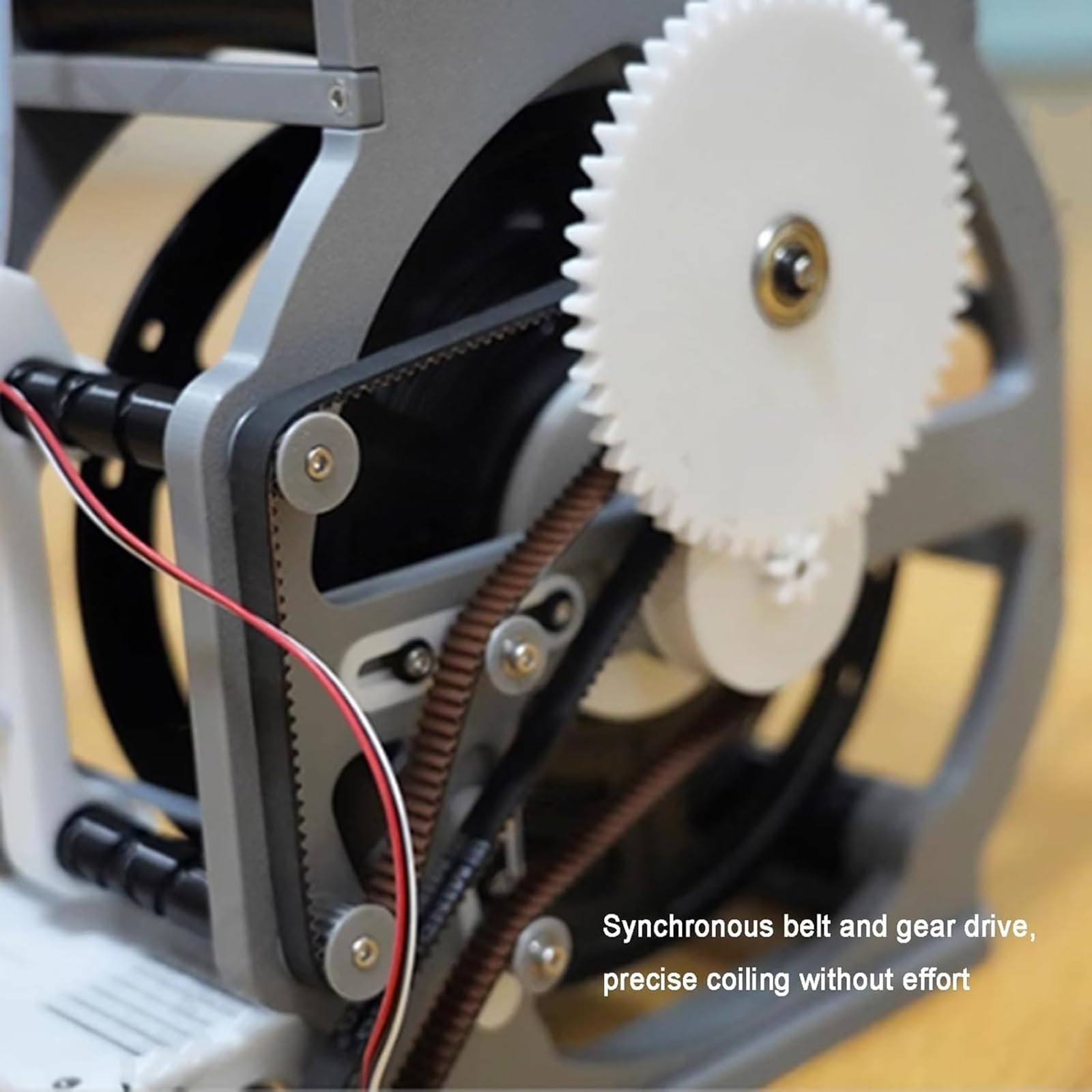 Elektryczny zwijacz szpuli, przemysłowy podkład filamentowy 3D, inteligentny rozruch i zatrzymanie dla szpuli 1 kg, idealnie nieplączone, do materiałów do drukowania 3D