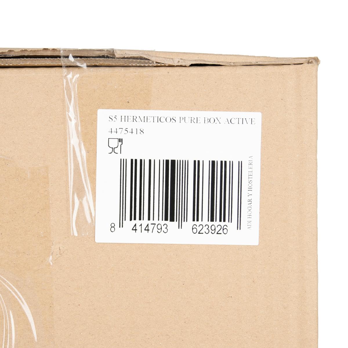 Luminarc Pure Box Active zestaw 5 pojemników na żywność ze szkła, bardzo wytrzymałe, nie zawierają BPA, z zaworem mikrofalowym, przezroczyste