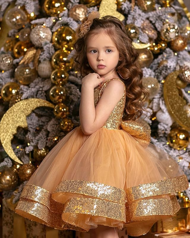 Baby-Tüllkleid, Partykleid, Schulterfreies Kleid für den ersten Geburtstag eines Mädchens