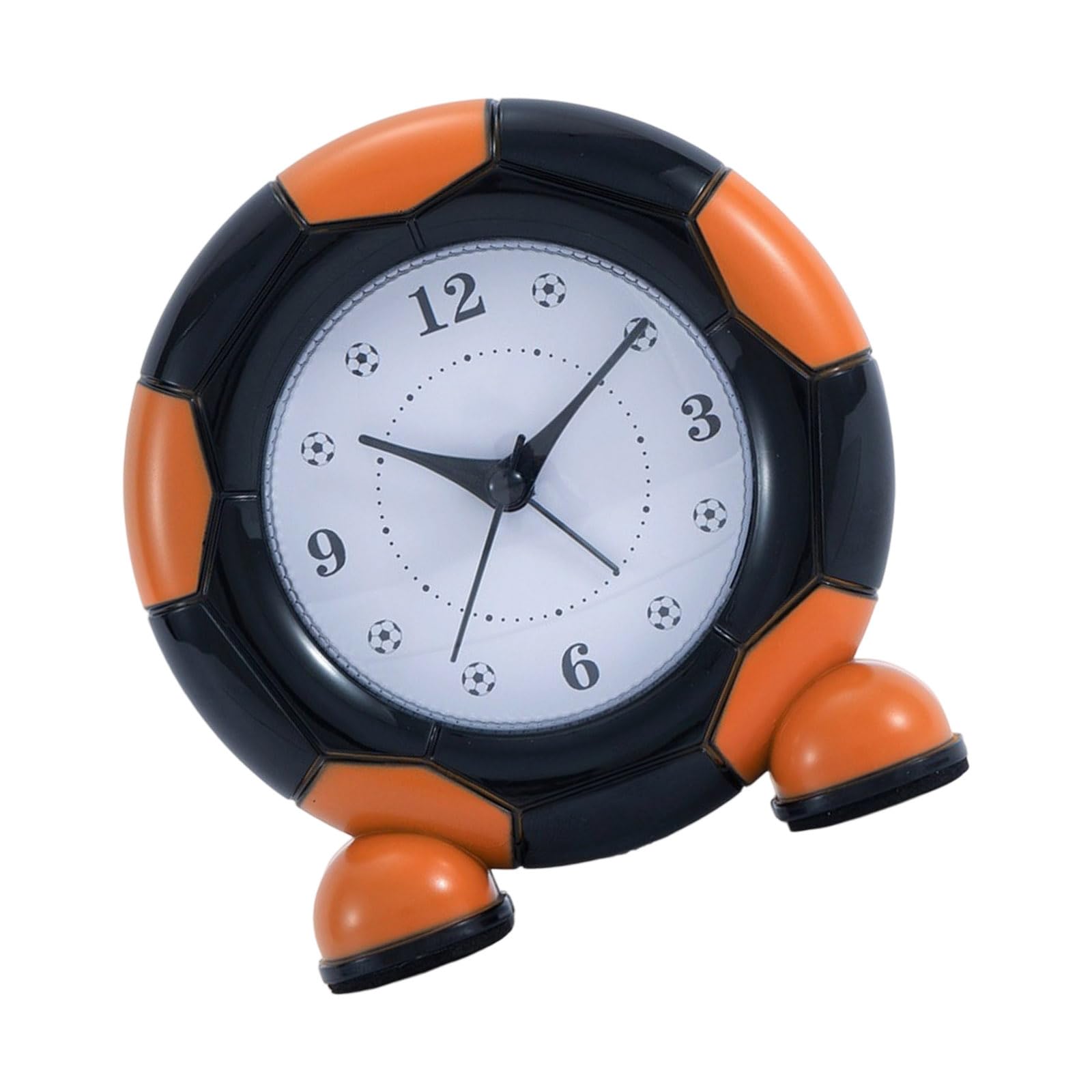 Elnwnnkc Quiet Operations Modern Soccer Analog Alarm Clock with Arabic Numerals Display Housing for Bedroom Home Decors Kids Alarm Clock