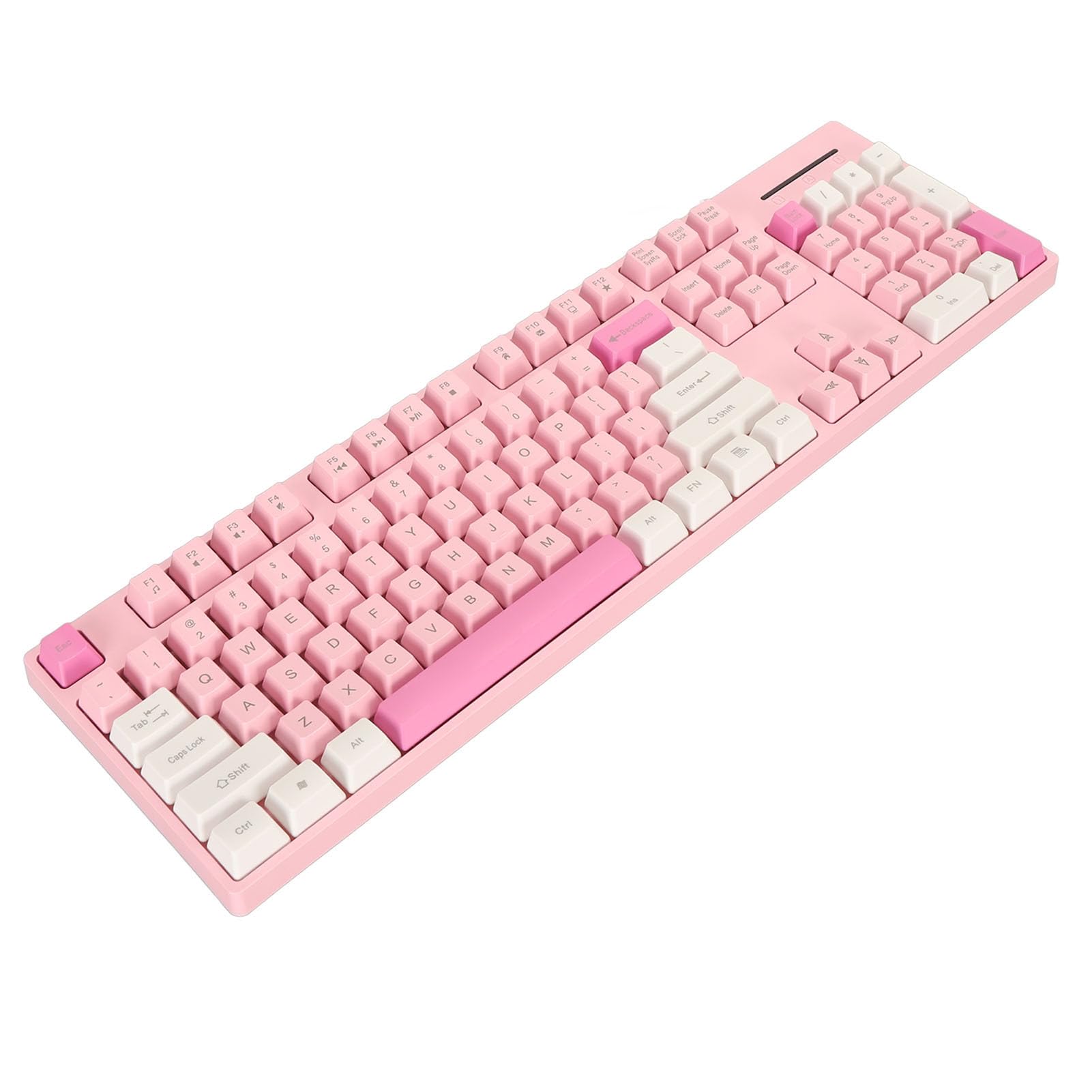 Clavier Filaire, Clavier 104 Touches, Interface USB pour Windows XP pour Jeu (Rose) (Rose)