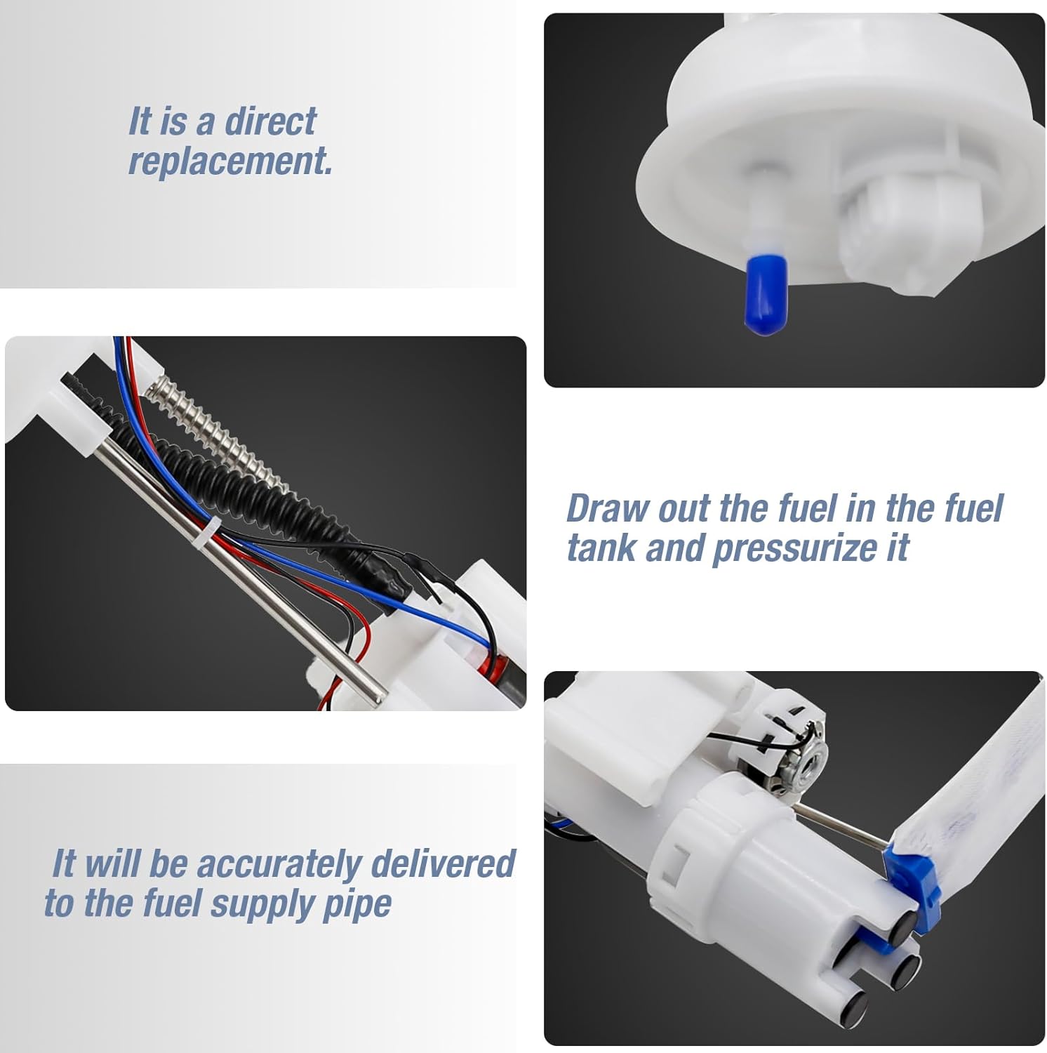 Fuel Pump Assembly Replacement for Polaris RZR 900 S EPS 2015-2019, RZR 1000 XP EPS RZR 1000 4 XP EPS 2014-2019, RZR 900 2018-2019, Replaces 2205502 2521363