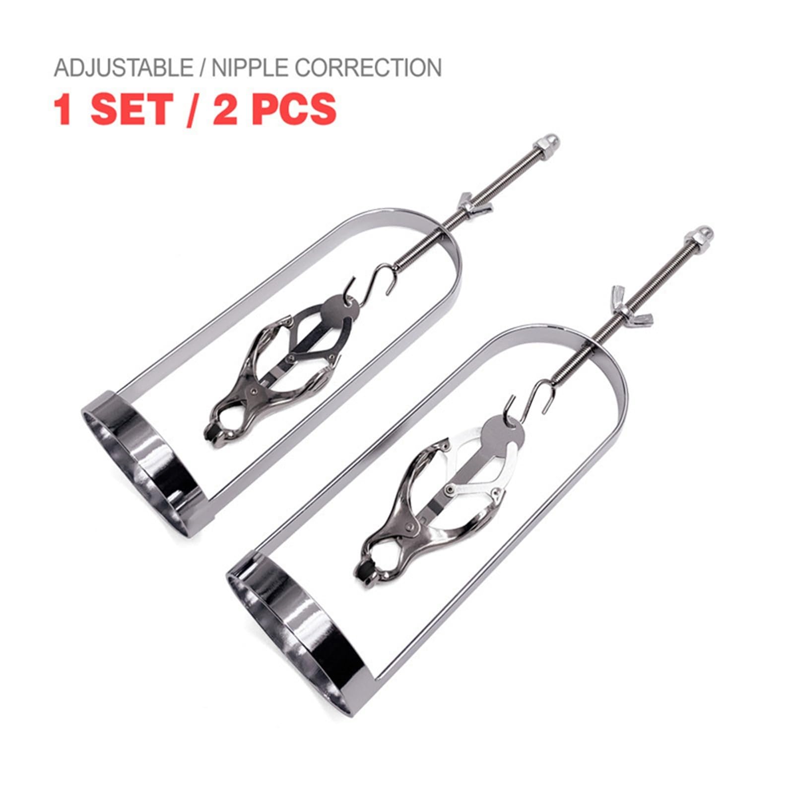 Pinces À Tétons Nipple Sex Women SM Étireur De En Acier Inoxydable Stimulation Érotique Jouet Sexuel Fétichiste Réglable Pour Extrême