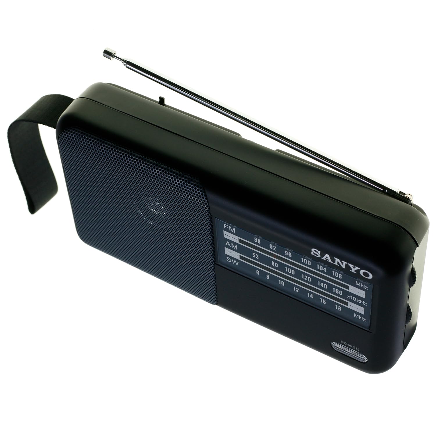 Radio Ks120P Radio FM/Am/SW, 3 Bandas - Negra, Funciona con Pilas, Entrada Auxiliar 3.5 mm, 19.5 x 9.5 x 19.5 cm, 300 g (Negra)